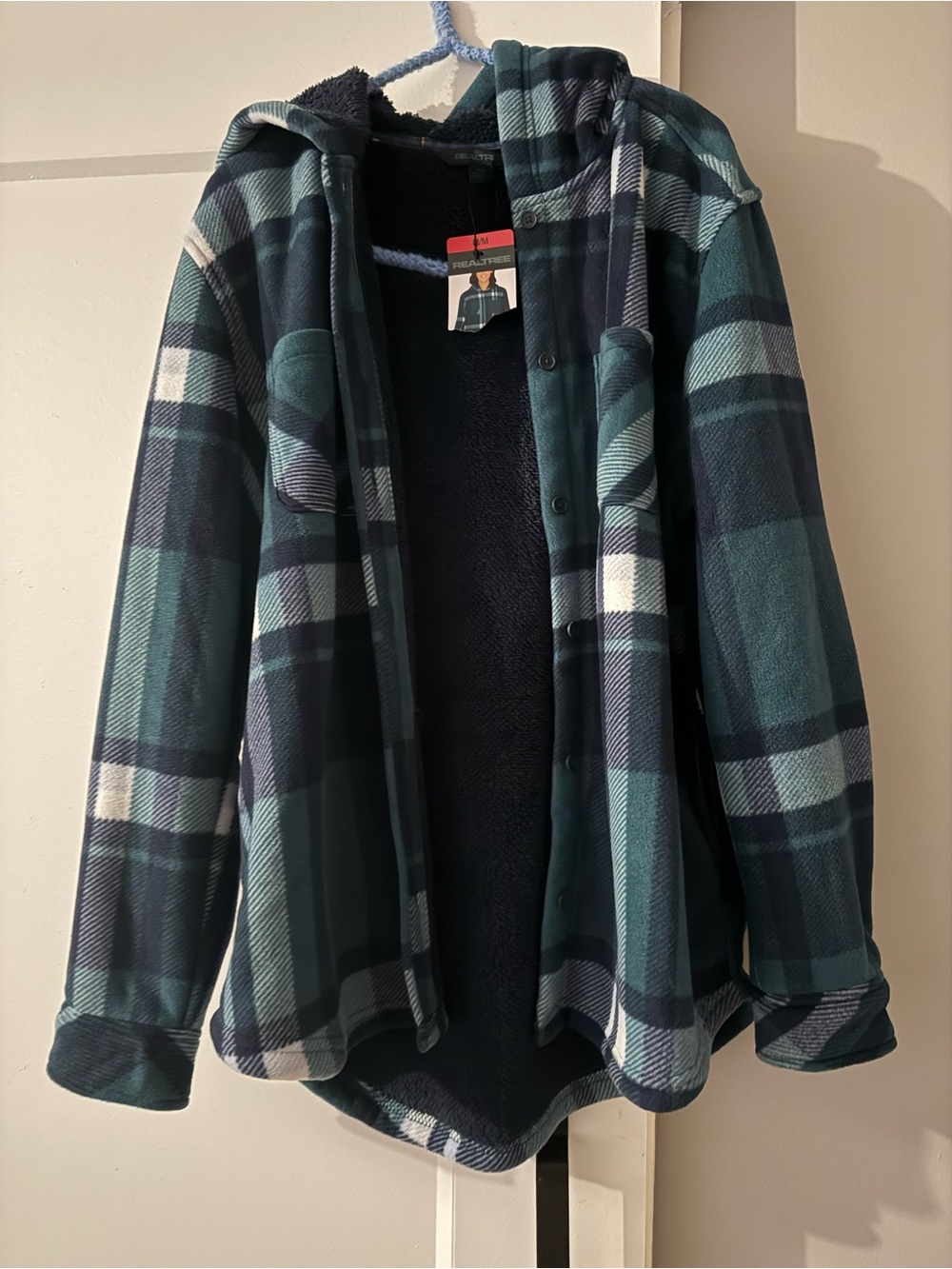 Realtree Plaid Hooded Jacket Fleece